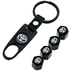 Автомобильный значок, брелок из нержавеющей стали на колесо крышки стержня вентиля шины для Toyota Corolla Yaris Rav4 Avensis Auris Camry C-hr 86 Prius