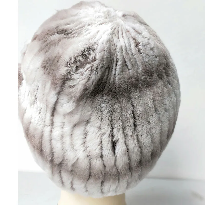 

Thick Warm Fashion Female Fur Beanie Hat Rabbit Fur Women Genuine Rabbit Fur Hats Soft High Quality Ladies Cap Russia Caps