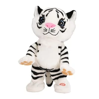 soft appearance creative electric dancing stuffed doll tiger flexible doll toy lovely for home