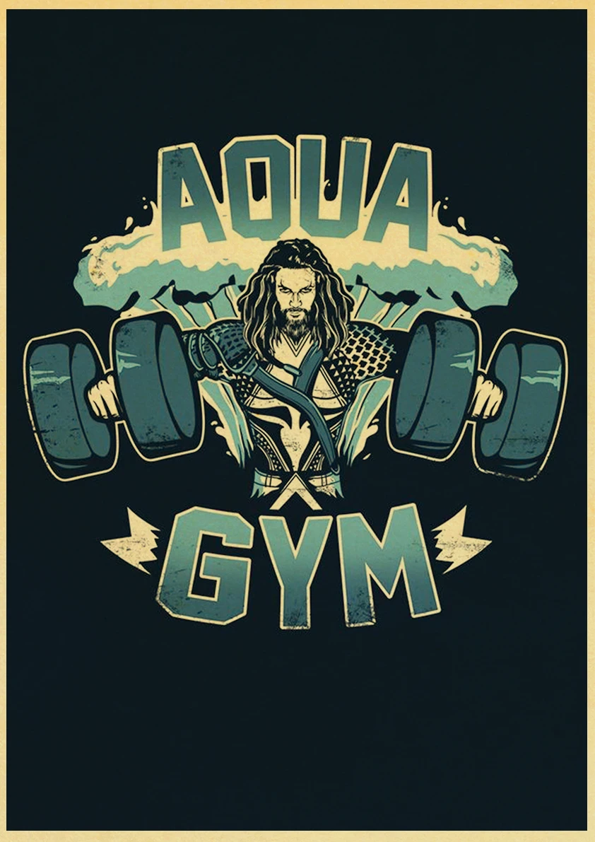 

Muscle Bodybuilding Fitness Motivational Quotes Vintage kraft paper Painting Poster Wall Picture Print for Home Gym Office Decor