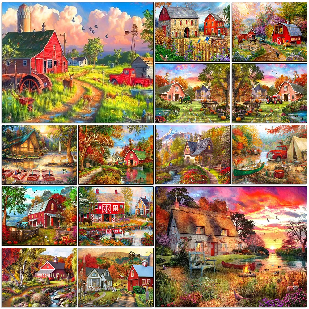 

Full Square/Round Drill 5D DIY Diamond Painting Animal Landscape Diamond Embroidery Cross Stitch 3D Mosaic Hand Gift Home Decor