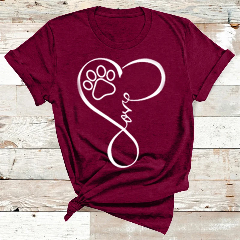 

2021 New Women T-shirts Casual Harajuku Love Printed Tops Tee Summer Female T shirt Short Sleeve T shirt For Women Clothing