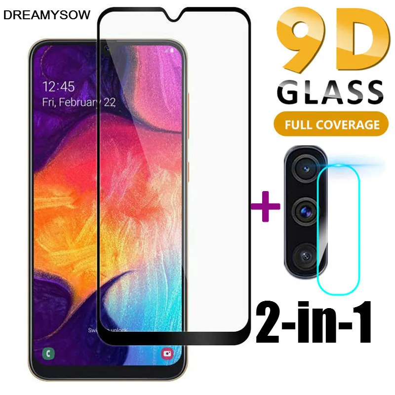 Закаленное стекло для объектива камеры 2 в 1 Защитное Samsung Galaxy A70 A20 A30 A40 A50 A80 J4 J6 A6 A8