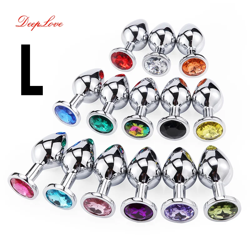 Большая Металлическая анусовая пробка для мужчин и женщин игрушка раздражения