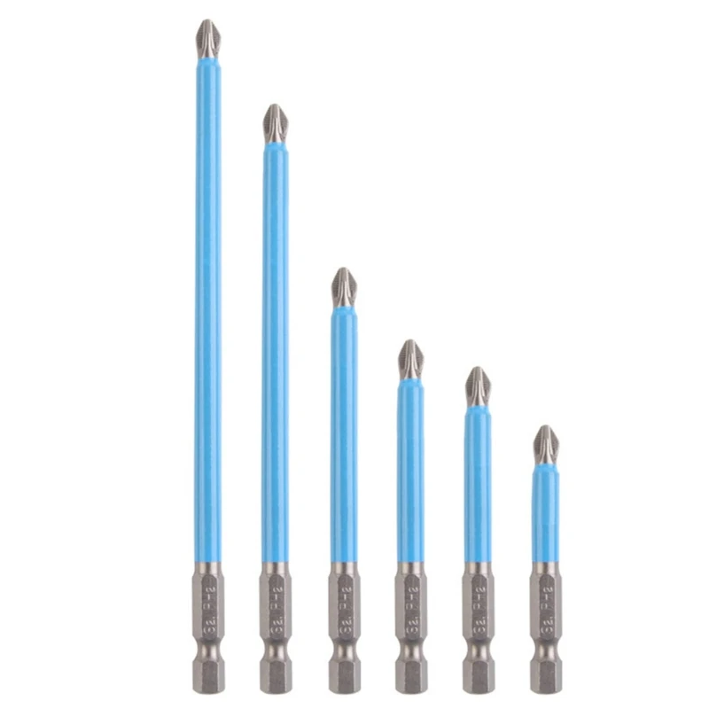 

Набор из 6 магнитных отверток Philips Bits Cross Head электрические отвертки Bits