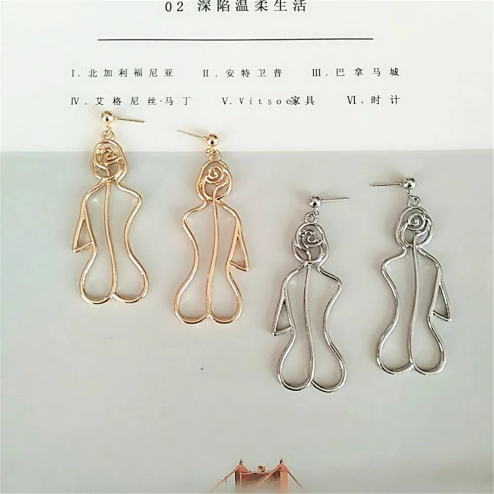 Серьги SexeMara в ретро стиле изысканные ювелирные украшения для контура