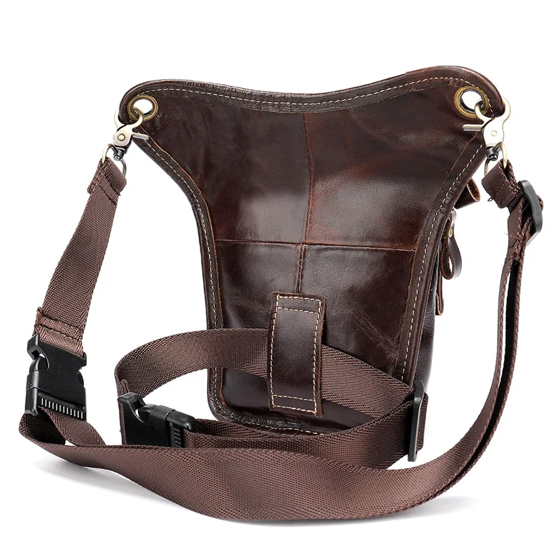 Кожаные забавные поясные сумки Norbinus сумочка на бедро для мужчин мотоциклетный