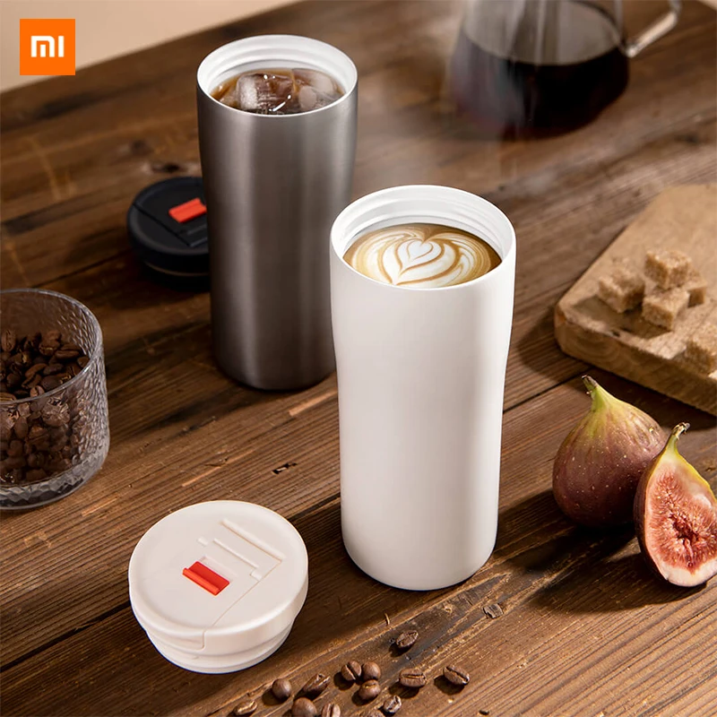 

XIAOMI Stainless Steel Thermos Mug 480ml Mug Coffee Cup with Cover Portable Car Water Cup Fitness Running Water Bottler For Gift