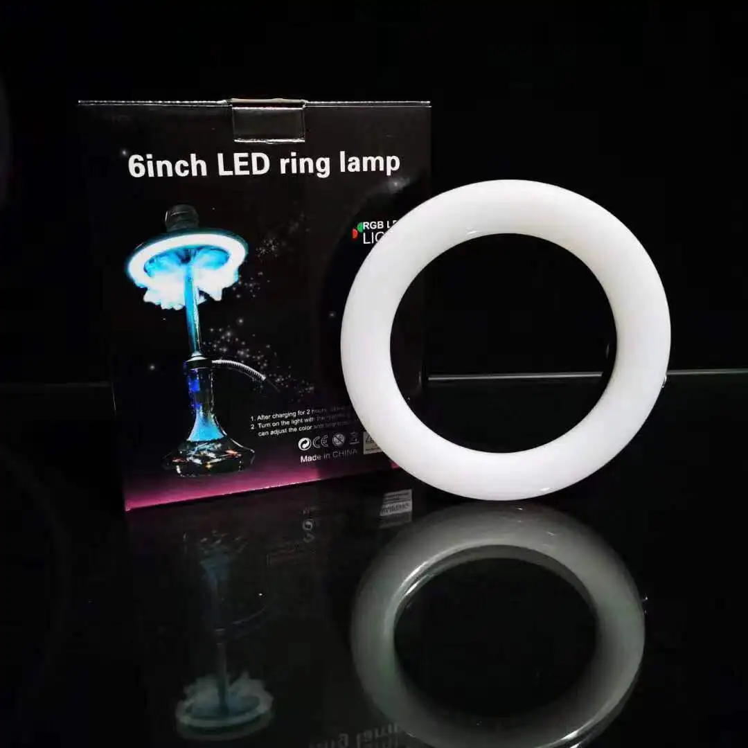 

Party Ktv New Arabian Ring Lamp Hookah Hanging Lamp Panel Hookah Accessories Shisha Colorful Lamp Panel for Smoking accessories
