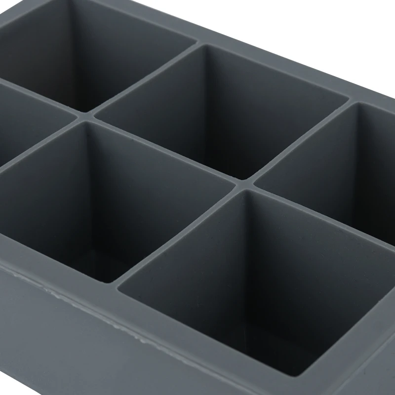 6 слотов большой блок силиконовая форма для льда очень кубик лоток шотландского