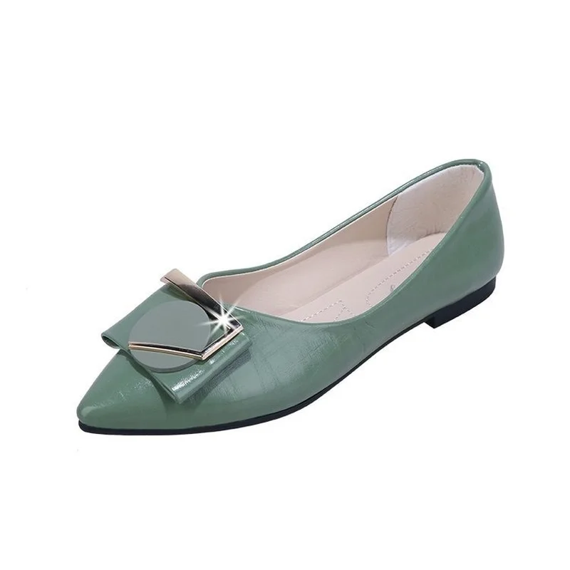 

2021 Spring and Summer New Net Celebrity All-match Pointed Shallow Mouth Shoes Korean Version of The Flat Fairy Style