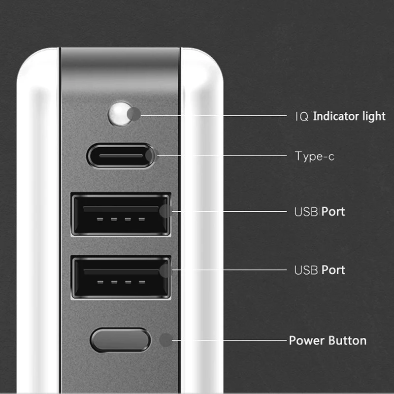 3 в 1 Беспроводное зарядное устройство USB Type C внешний аккумулятор реальная
