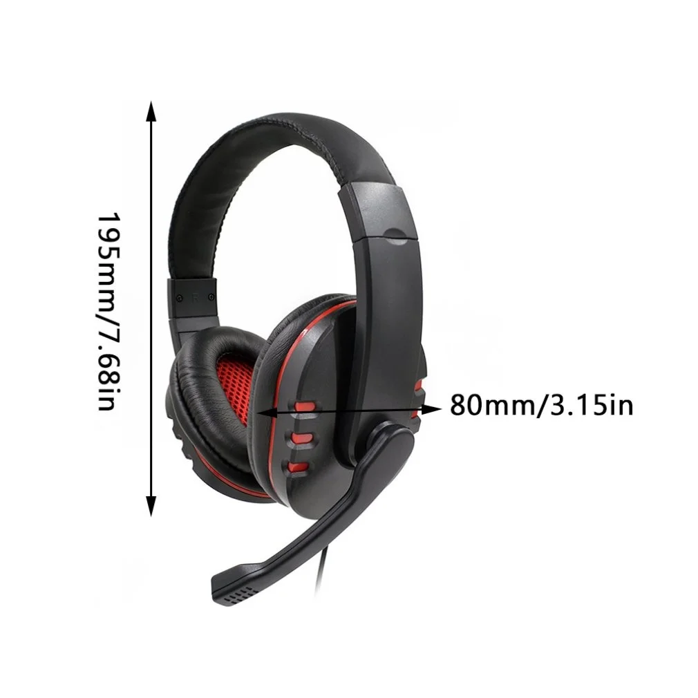 

USB Wired Headband Headphone Noise Canceling Stereo Earphone With Microphone 2M Cable For PS3 / PS4 PC Gaming Headset