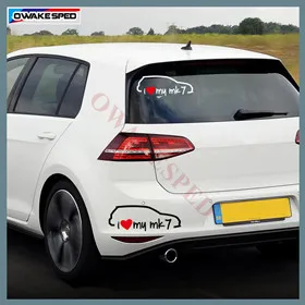 Clubsport Стайлинг углеродного волокна наклейка автомобиля боковая юбка стикеры автомобилей Аксессуары для Volkswagen Golf 7 MK7