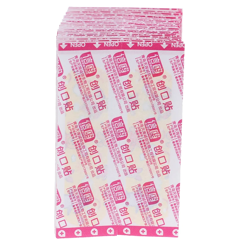

100PCs Waterproof Hemostasis Adhesive Bandages First Aid Emergency Kit For Kids Children Breathable Cute Cartoon Band Aid