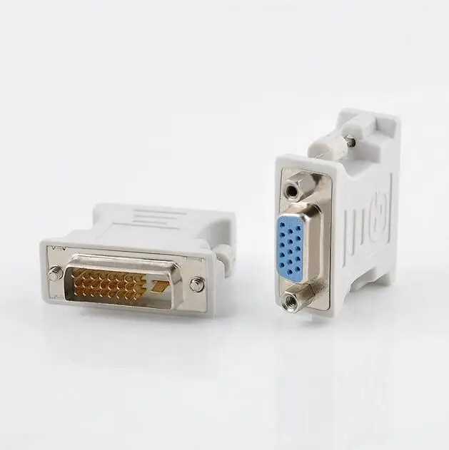 15 Pin DVI-D Женский адаптер 24 + 1 pin мониторы видео конвертер для мужчин в VGA Новый