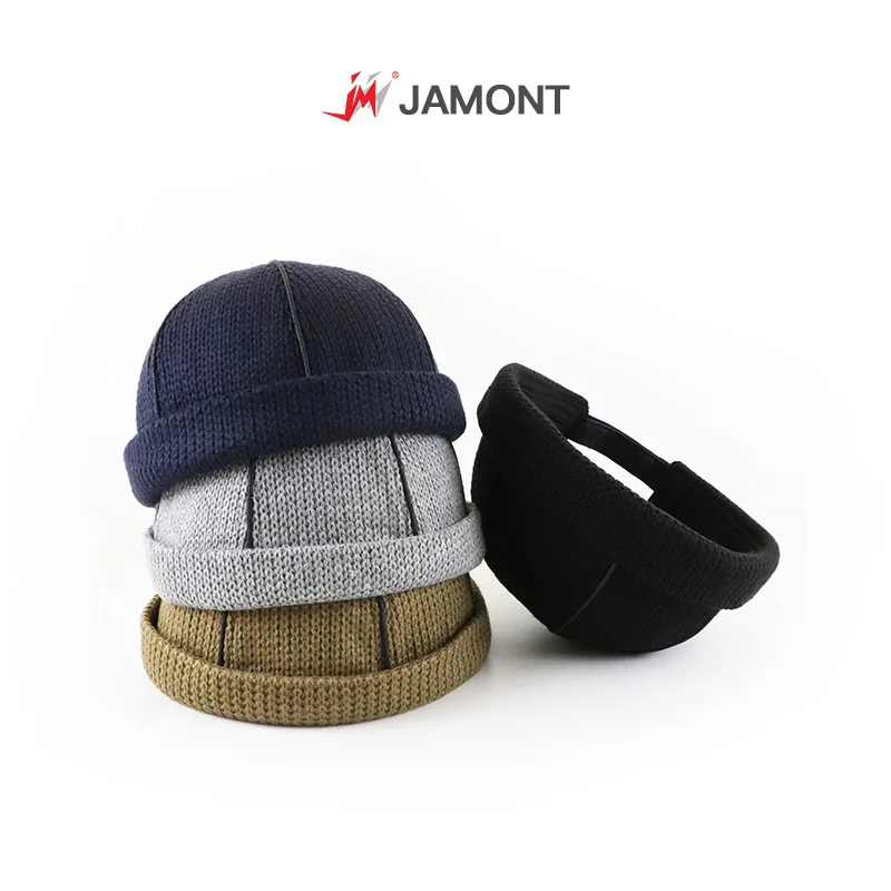 

JAMONT 2019 New Autumn Winter Skullcap Knitted Hats Men Women Beanies Hat Casual Sailor Cap Winter Warm Caps Casquette Gorras