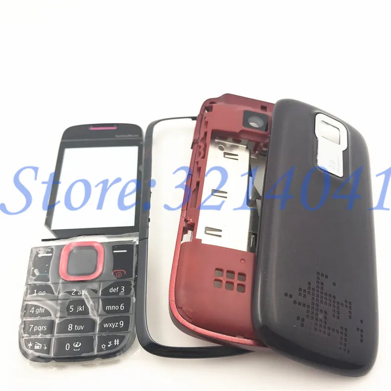 Хорошее качество для Nokia 5130 полный корпус+ задняя крышка батареи+ английская клавиатура с логотипом