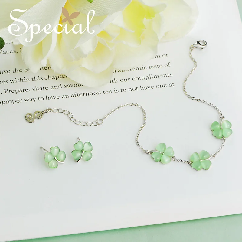 Специальные модные браслеты с клевером из стерлингового серебра 925 пробы