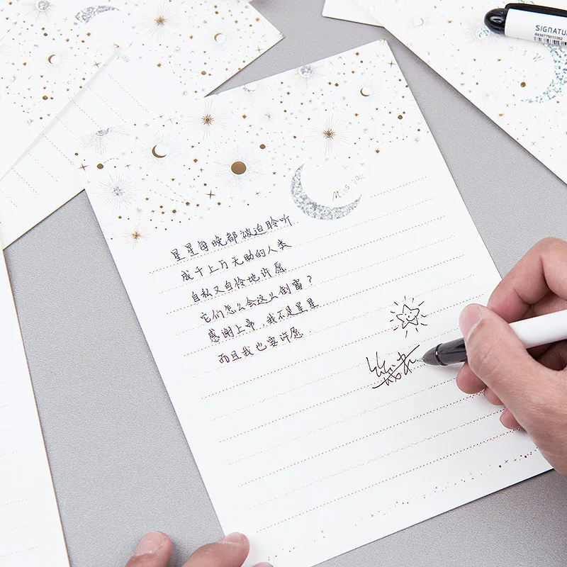 Винтажные бумажные конверты с надписью Европейского типа бронзовым звездным