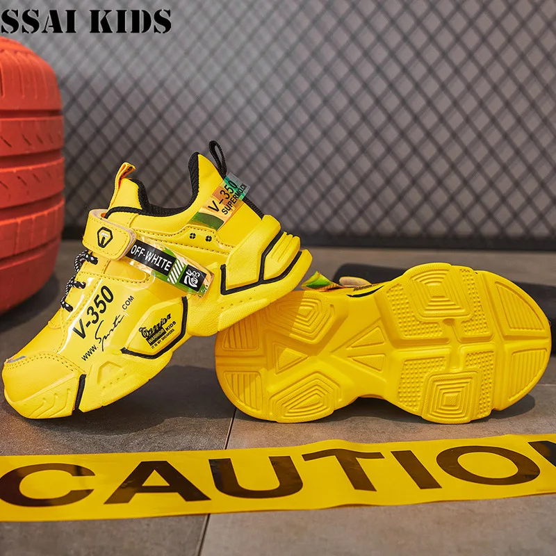 

SSAI KIDS Children's shoes 2020 new children's casual shoes kids sports shoes Non-slip leather shoes boys' sports casual shoes