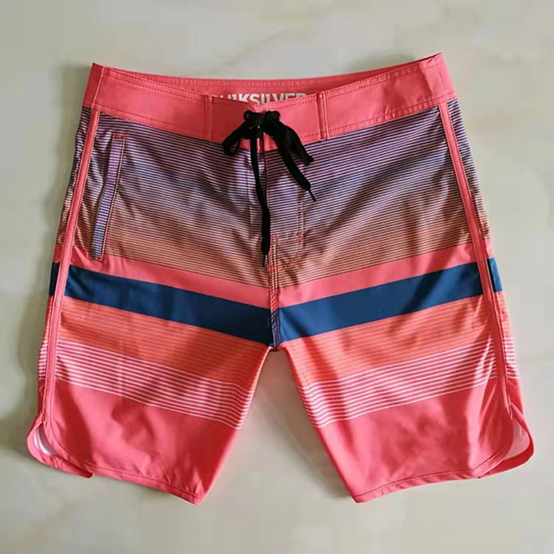QUIk Care Silver Wave Multi-Beach Shorts MEN'S Swimsuit Large Size Quick Drying Pants Siwmwear Swim Trunks Beach -40 | Спорт и