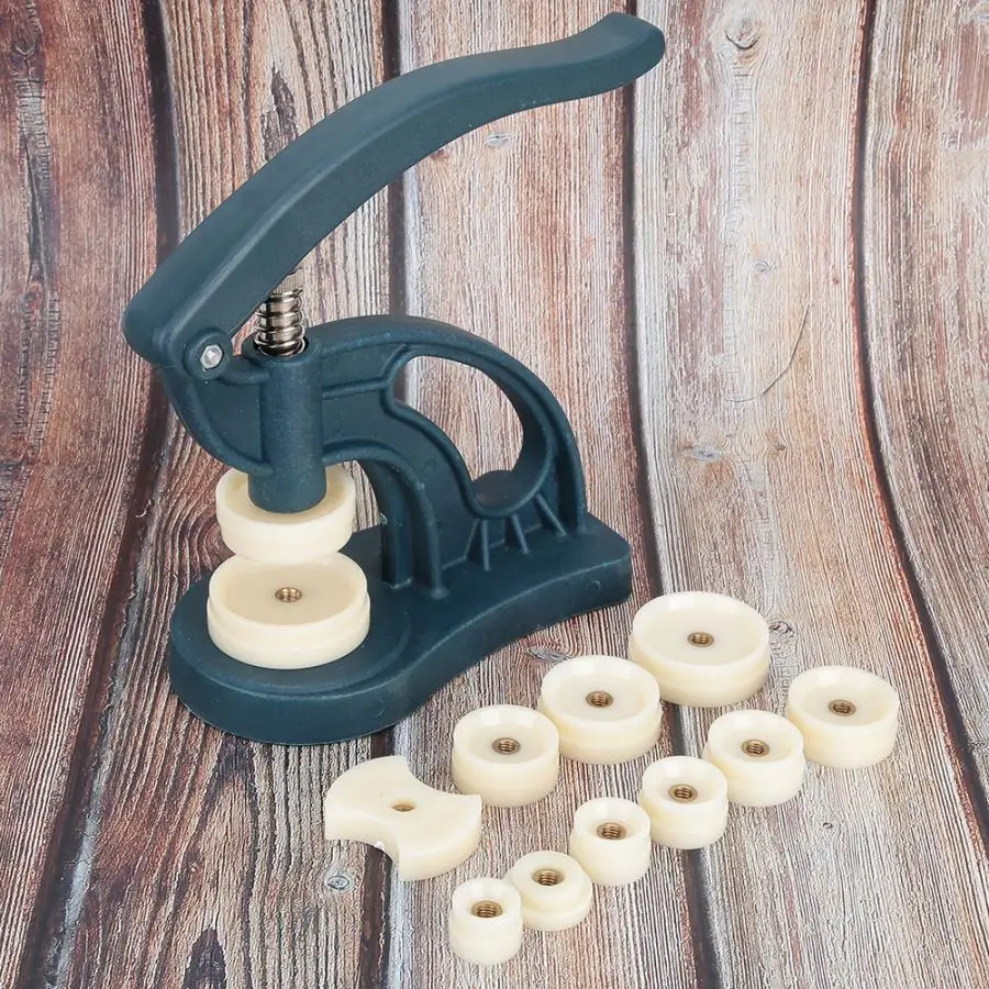 12 Dies Watch Press Tool Kit Closer Spiral Capping Machine Watch Back Cover Case Pressing Machine Manual Watchmaker Repairing To