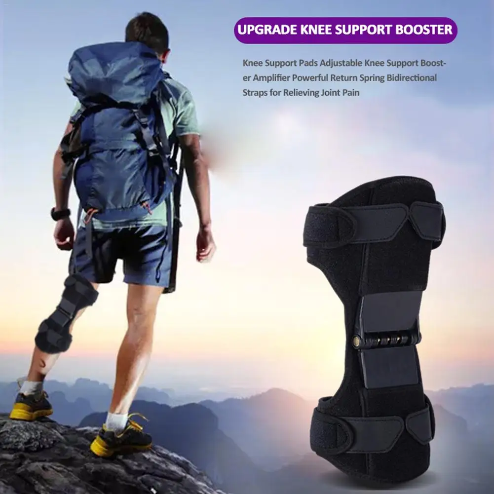 Наколенники с регулируемой опорой для колена усилитель мощной двойные ремешки
