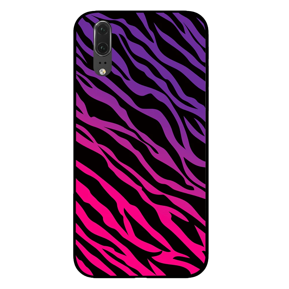 12 Полосы леопарда зебры черный чехол для телефона для huawei P30 P20 Коврики 10 20 Pro Lite Nova 3 4 3i крышка - Цвет: 12