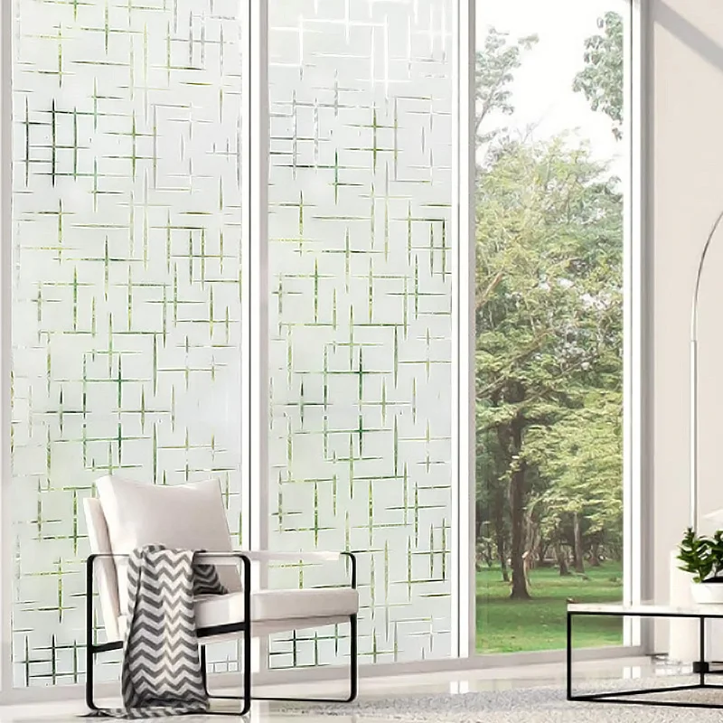 45*100 см с перекрестным рисунком матовое стекло унитаз Антибликовая пленка для