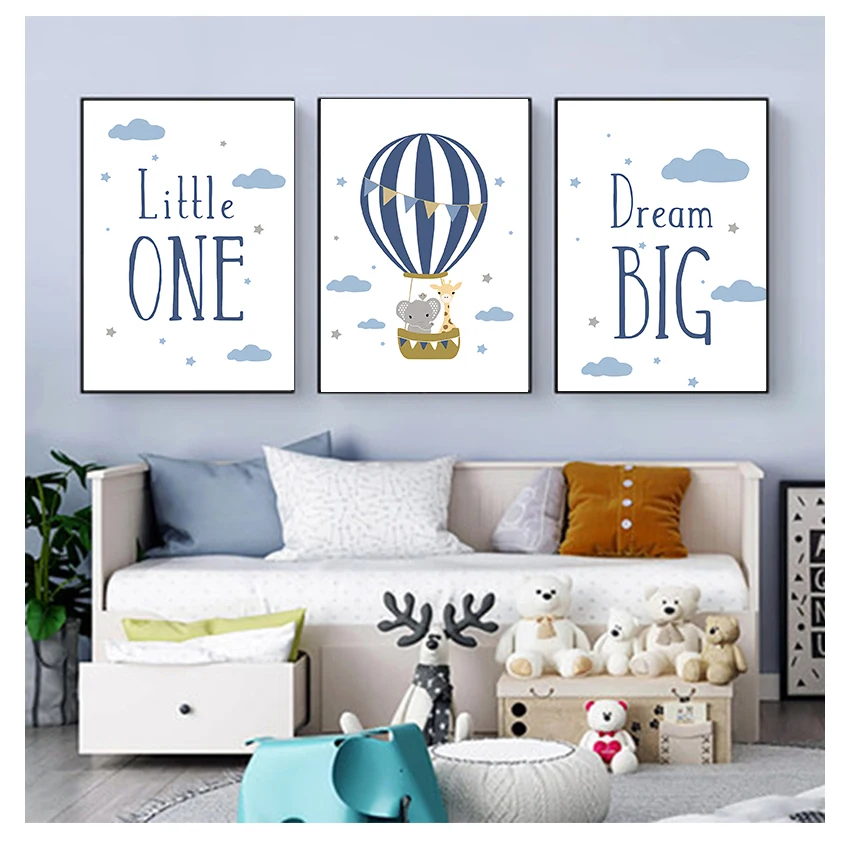 Настенное художественное полотно с цитатами плакат для детской простой постер