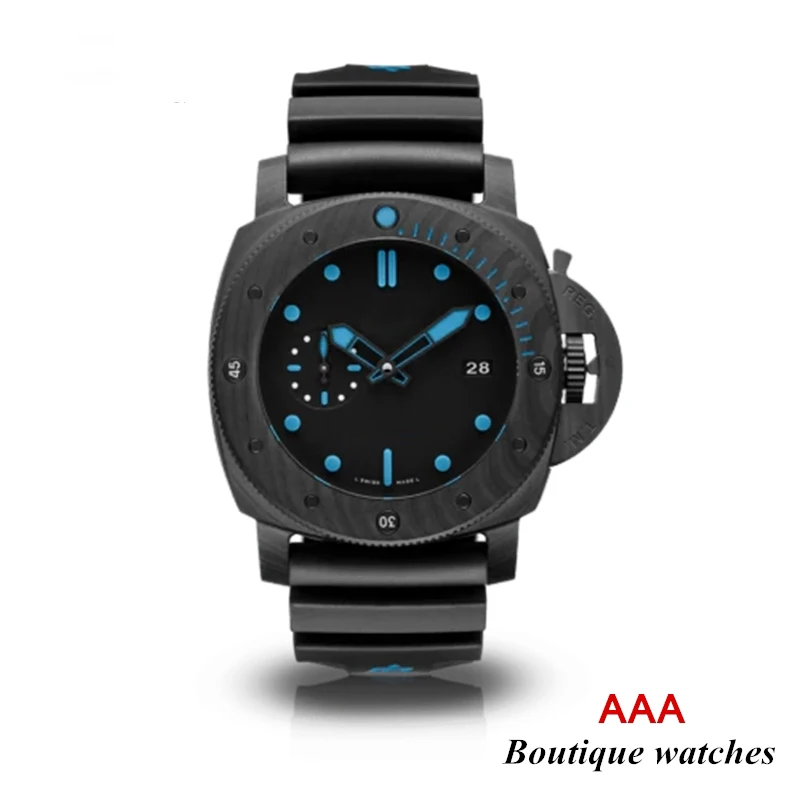 

Men's luxury Sports Diving Automatic mechanical watch PAM959 42mm Blue Ceramic Bezel Blue Rubber Strap Diving AAA 1:1 Watch