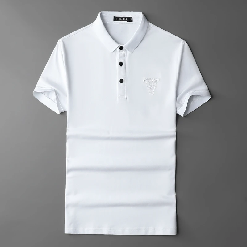 

Hot Summer Great Designer Men's Polo Shirt Mens Casual Cotton Embroidery Polo shirt Men Short Sleeve High Quantity Clothes E0299