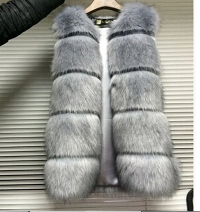 2019 новый искусственный мех норки Лисий женский жилет меховое пальто шуба HN269 |