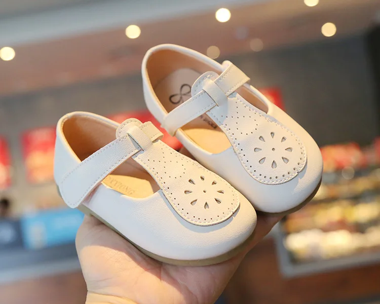 

High Quality Girls Shoes Autumn Spring Solid Color Fashion Casual Children Boys Soft-soled Baby PU Shoes Children Leather Shoes