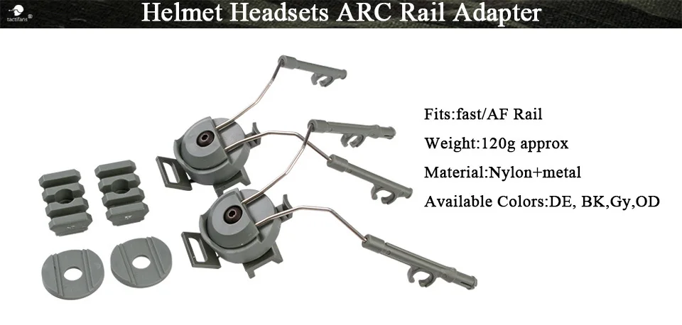 Военный Тактический шлем гарнитуры наушники ARC Rail адаптер для C1 C2 C4 Охота страйкбол армейская гарнитура стрельба аксессуары