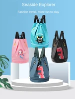 childrens summer swimming bag wet and dry sseparation waterproof backpack kids cute cartoon printing beach storage bag lb394