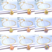 2021 hot new luxury style pattern diffuser bracelets perfume aromatherapy open lockets bangle jewelry suitable for women