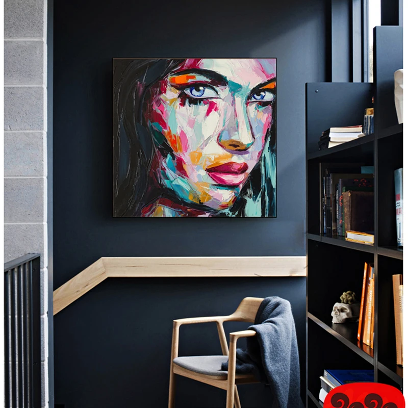 

Posters and Prints Portrait Art Wall Art Canvas Painting Abstract Watercolor Girl Pictures For Living Room Home Decor No Frame