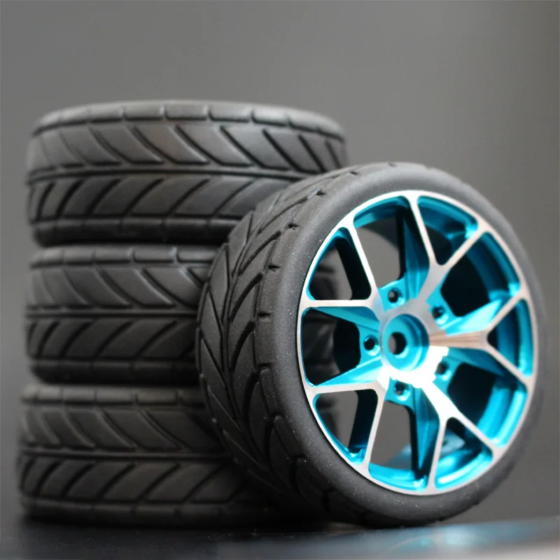 1 набор 4 шт HSP HPI гоночные шины металлический обод колеса для RC 1/10 на дороге