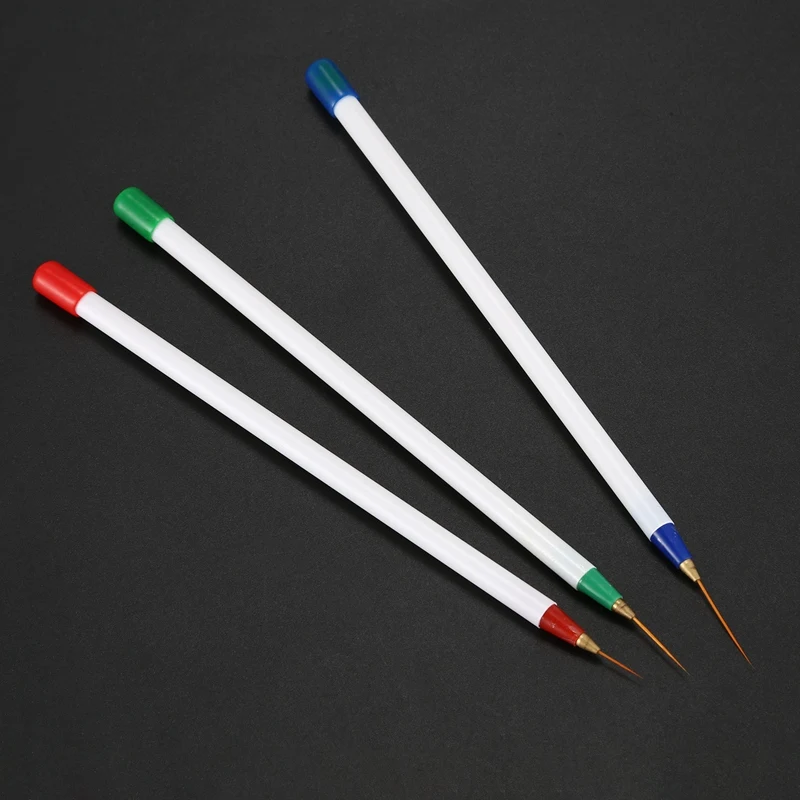 Set 6Pcs/Pack Fine Drawing Striping Liner Design Tips Nail Art Pen Brushes Brush Salon DIY Gel UV Tool Manicure | Красота и здоровье