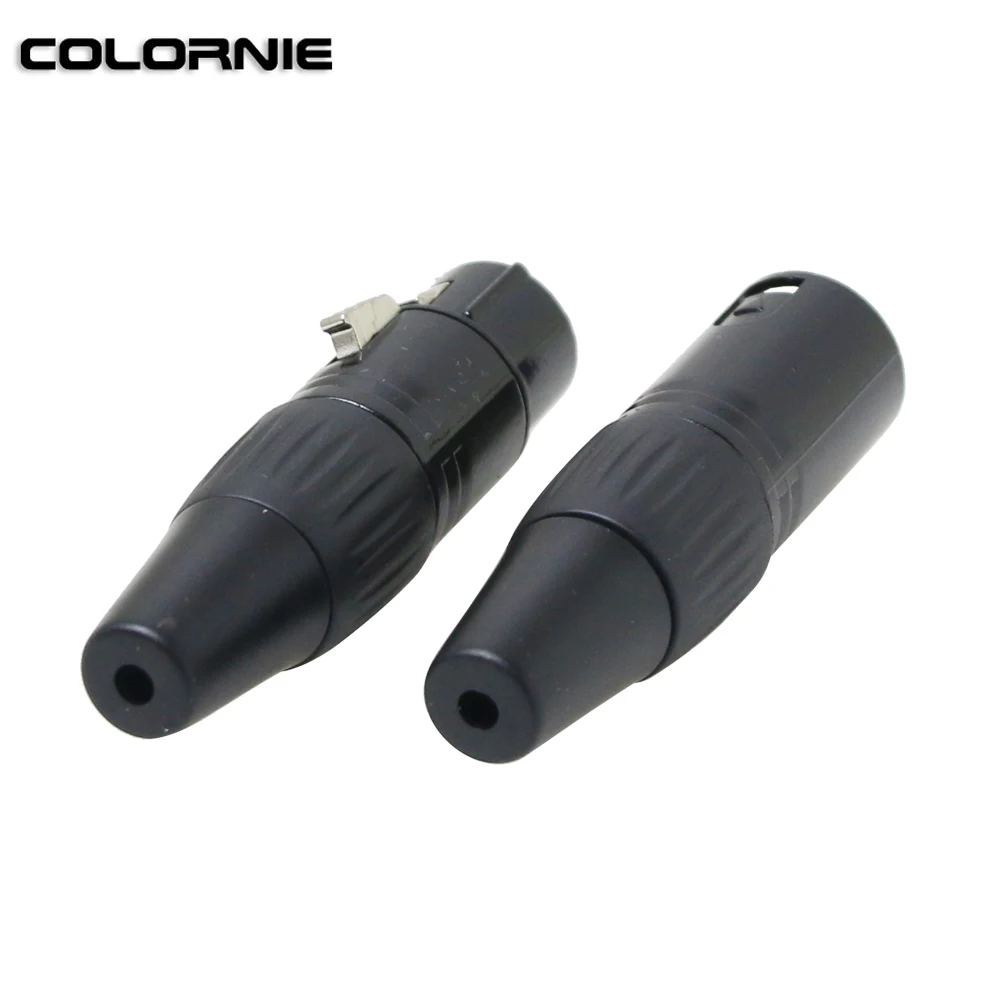 5 пар XLR-разъемов 3-контактных мужских и женских кабелей DMX для микрофона и эффектов сценического освещения.