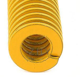TF 50mm OD 25mm ID 125mm 150mm 175mm 200mm 250mm Long Yellow Light Load 65Mn Metal Spiral Stamping Compression Mould Die Spring |