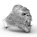 FDLK Новое Трендовое кольцо в форме животных, ревущее орангутанг, мужское кольцо, модное металлическое кольцо орангутан, аксессуары, вечерние ювелирные изделия