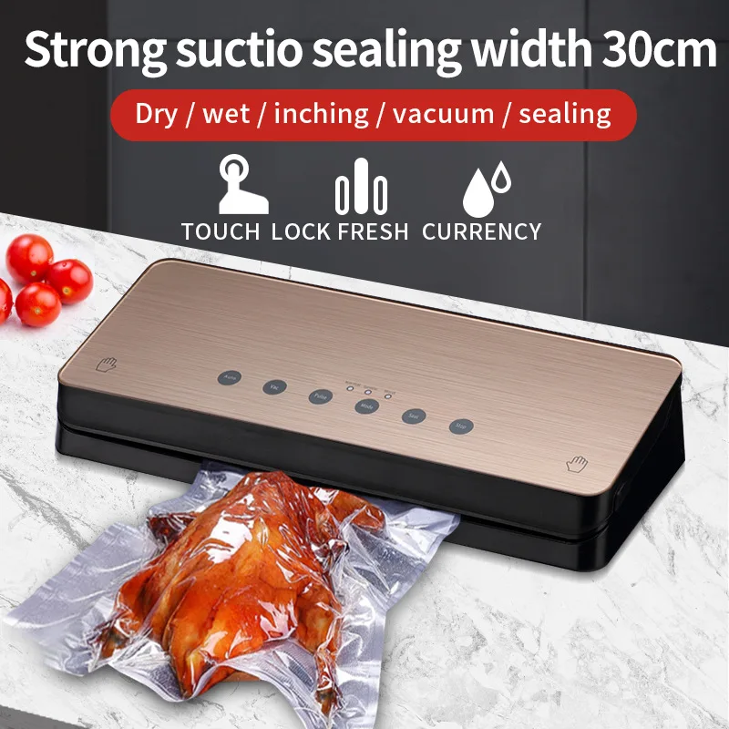 

Upgraded Automatic Vacuum Sealer Machine Food Packaging Vacuum Kitchen Sealing Machine Packer With 10pcs Bags 220V/110V