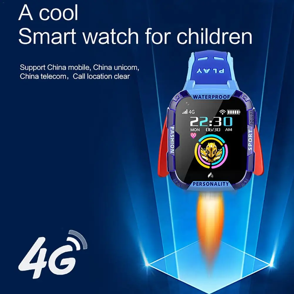 T19 Student Smart Watch Kids Waterproof Sport GPS WIFI LBS Location Tracker HD 4G Video Call for Children Gift | Электроника