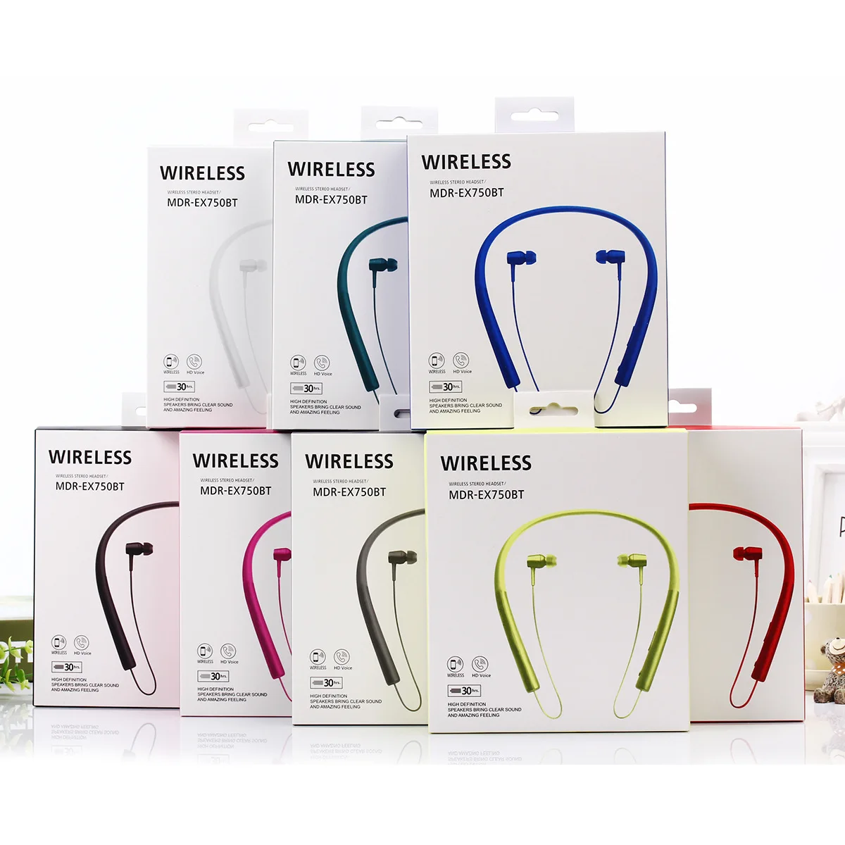 Беспроводная Bluetooth подвесная спортивная Гарнитура для sony mdr-ex750bt, беспроводная гарнитура с шумоподавлением и водонепроницаемым магнитом