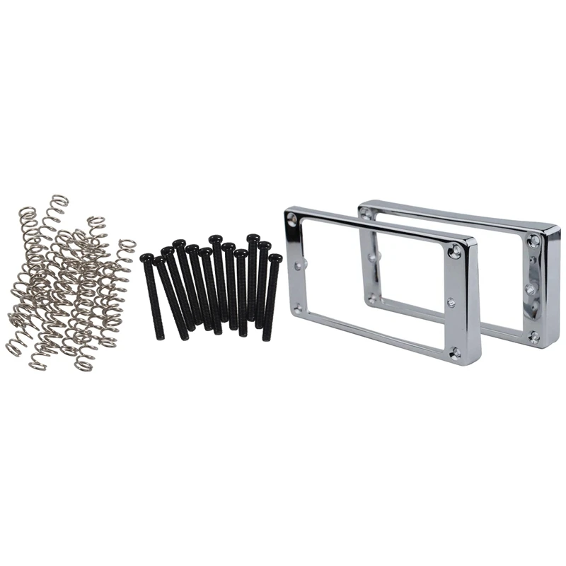 

12PCS Pickup Height Adjustment Screws with Springs with 2PCS Pickup Mounting Ring Kit-Pickup Cover Replacement Parts