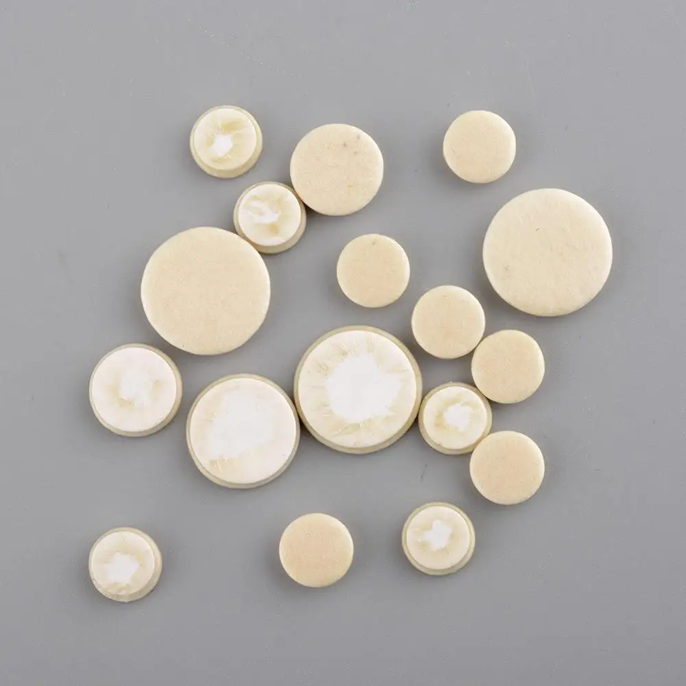 

New 17PCS bB Clarinet key Pads White Musical Wind Music Replacement Useful
