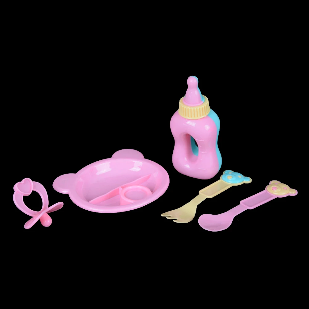 

5pcs/set Simulated Doll Tableware Four Sets For 43cm Baby Doll Accessories
